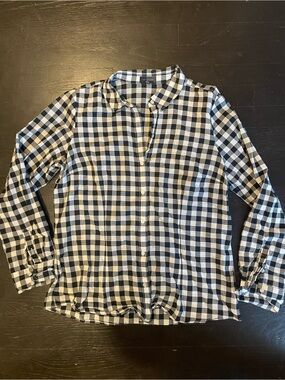 The Limited Black and White Gingham Shirt